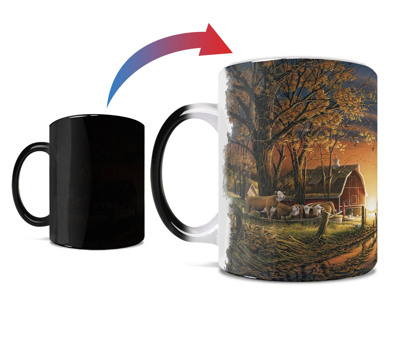 Wild Wings (Morning Surprise - Red Tractor) Morphing Mugs®  Heat-Sensitive Mug MMUG1602